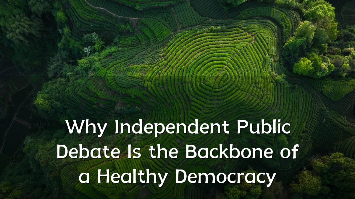 Why Independent Public Debate Is the Backbone of a Healthy Democracy