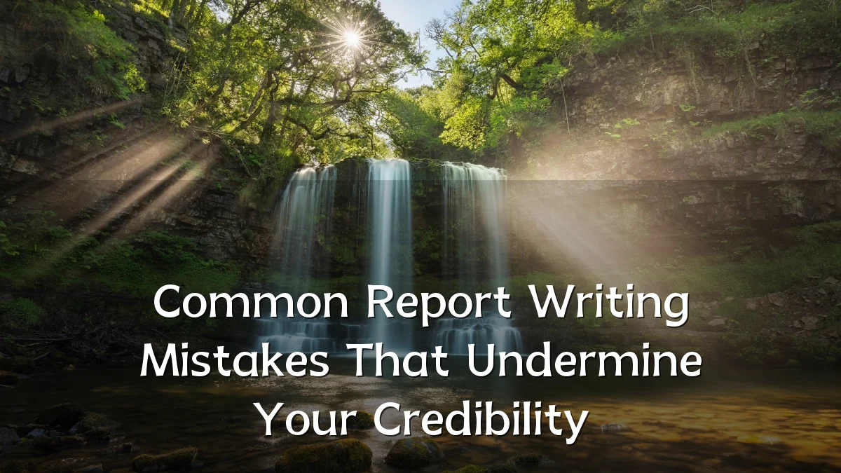 Common Report Writing Mistakes That Undermine Your Credibility