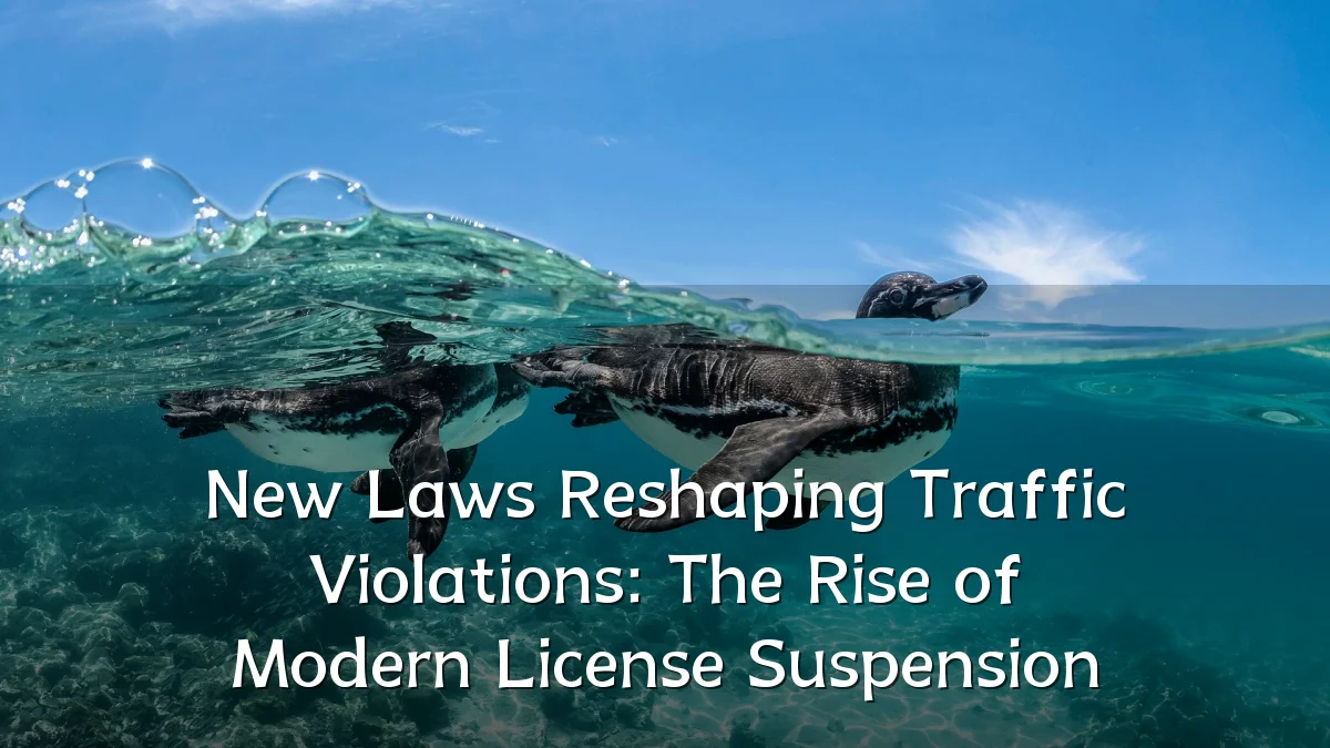 New Laws Reshaping Traffic Violations: The Rise of Modern License Suspension