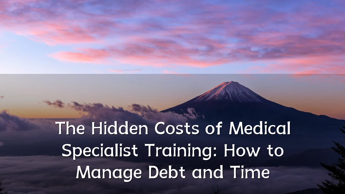 The Hidden Costs of Medical Specialist Training: How to Manage Debt and Time