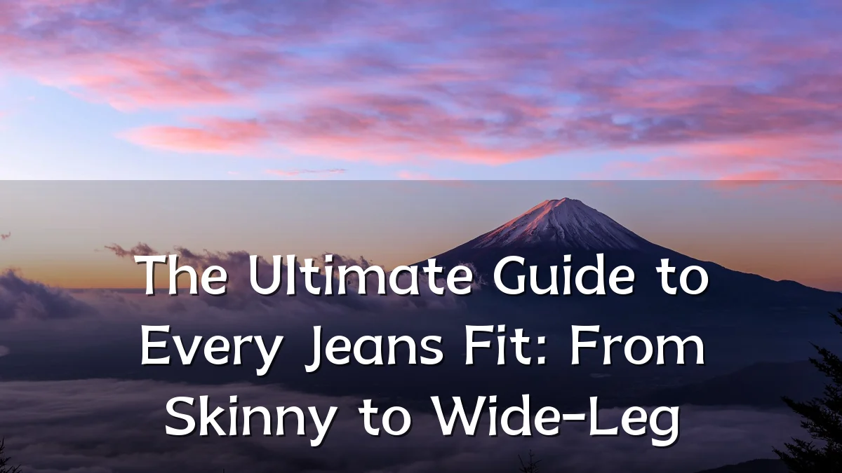 The Ultimate Guide to Every Jeans Fit: From Skinny to Wide-Leg