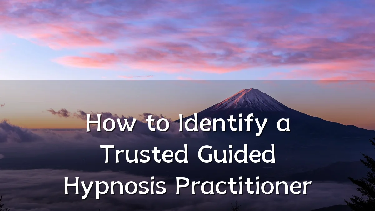 How to Identify a Trusted Guided Hypnosis Practitioner