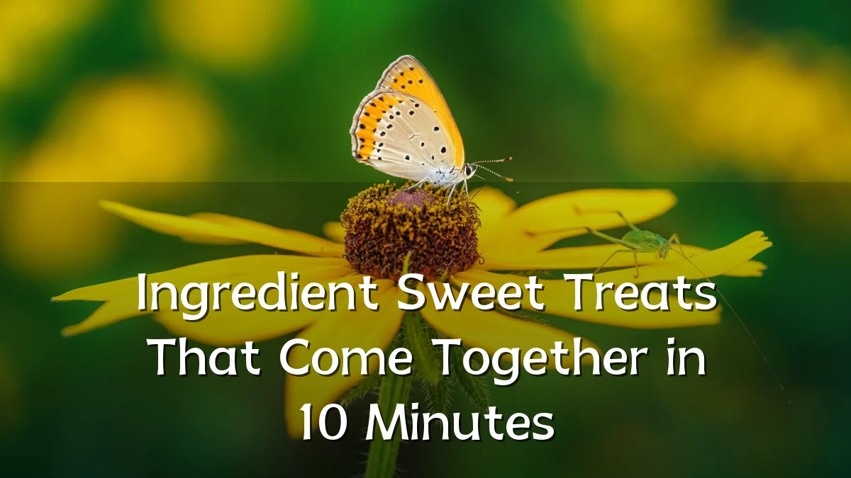 Ingredient Sweet Treats That Come Together in 10 Minutes