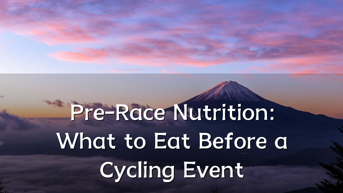 Pre-Race Nutrition: What to Eat Before a Cycling Event
