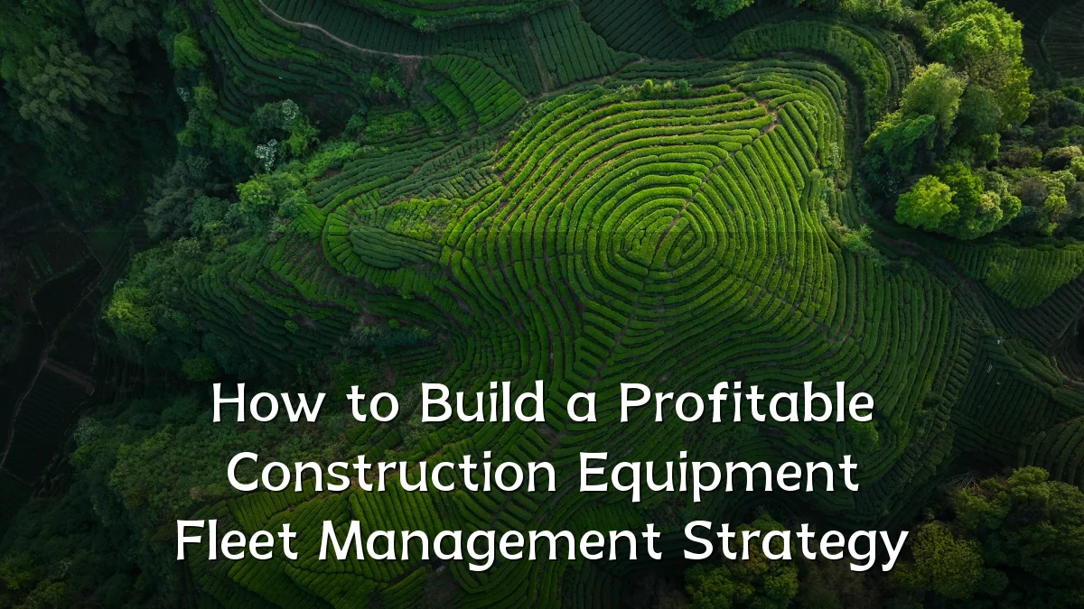 How to Build a Profitable Construction Equipment Fleet Management Strategy