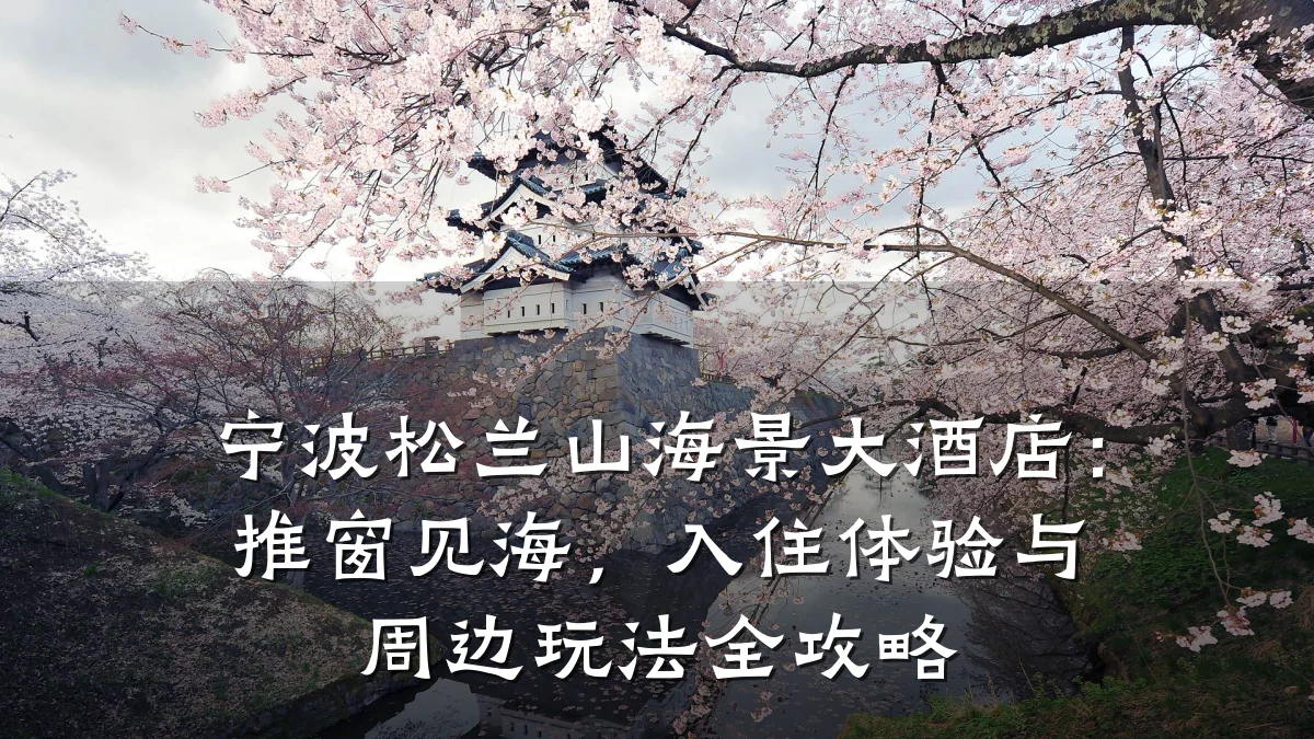 宁波松兰山海景大酒店：推窗见海，入住体验与周边玩法全攻略