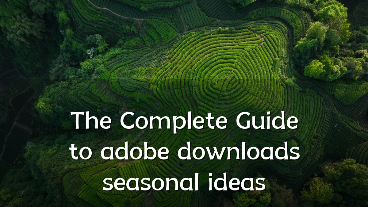 The Complete Guide to adobe downloads seasonal ideas