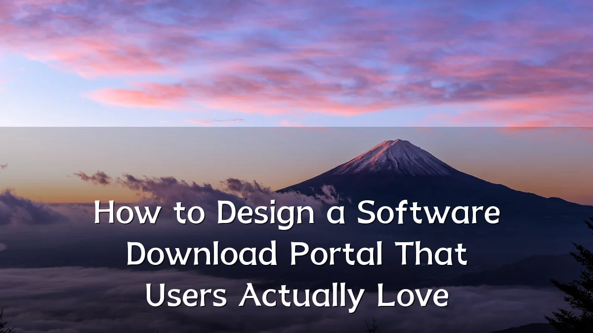 How to Design a Software Download Portal That Users Actually Love