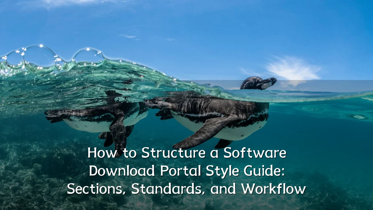 How to Structure a Software Download Portal Style Guide: Sections, Standards, and Workflow