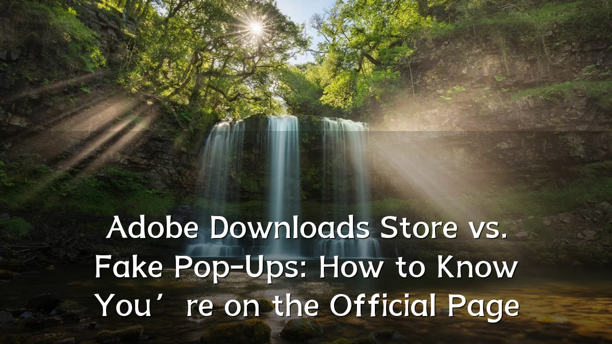Adobe Downloads Store vs. Fake Pop-Ups: How to Know You’re on the Official Page