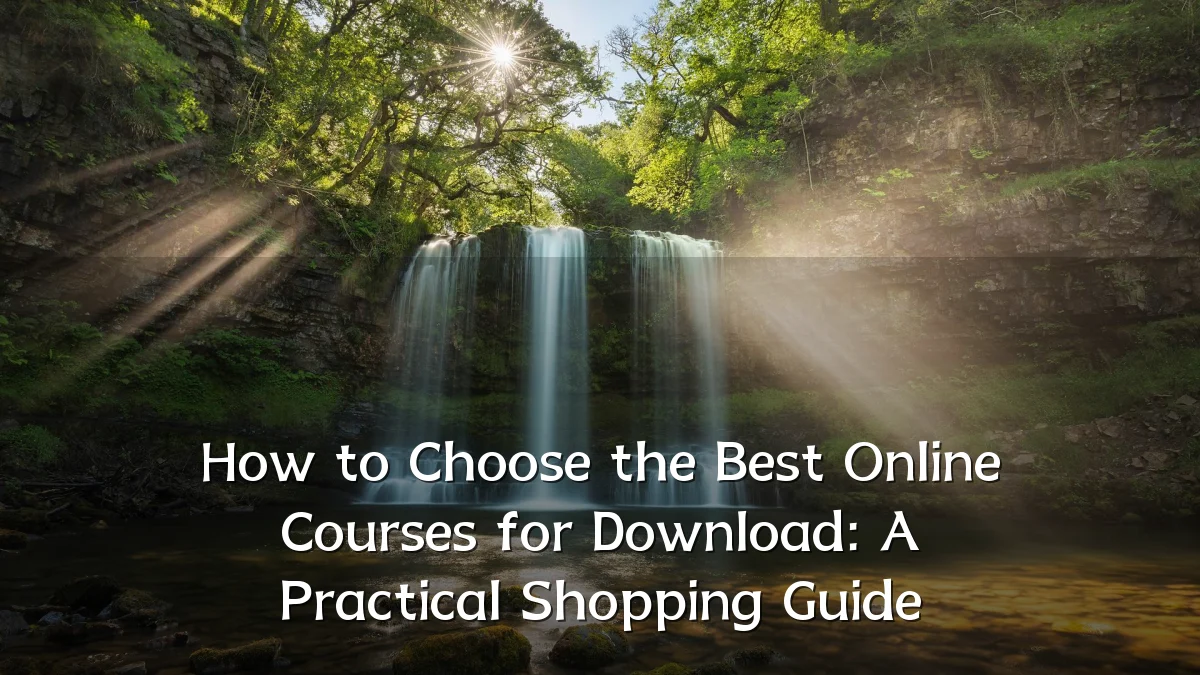 How to Choose the Best Online Courses for Download: A Practical Shopping Guide