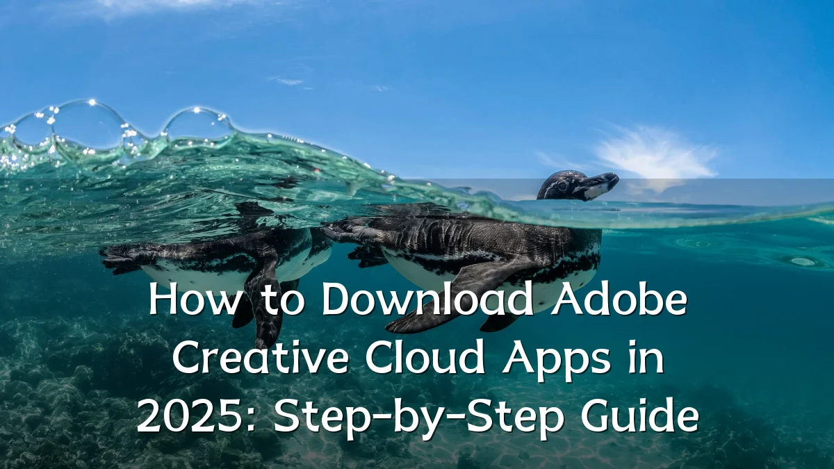 How to Download Adobe Creative Cloud Apps in 2025: Step-by-Step Guide
