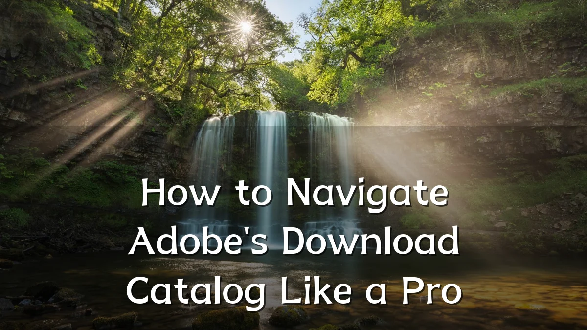 How to Navigate Adobe's Download Catalog Like a Pro