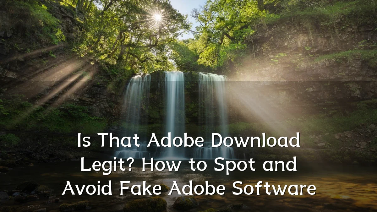 Is That Adobe Download Legit? How to Spot and Avoid Fake Adobe Software