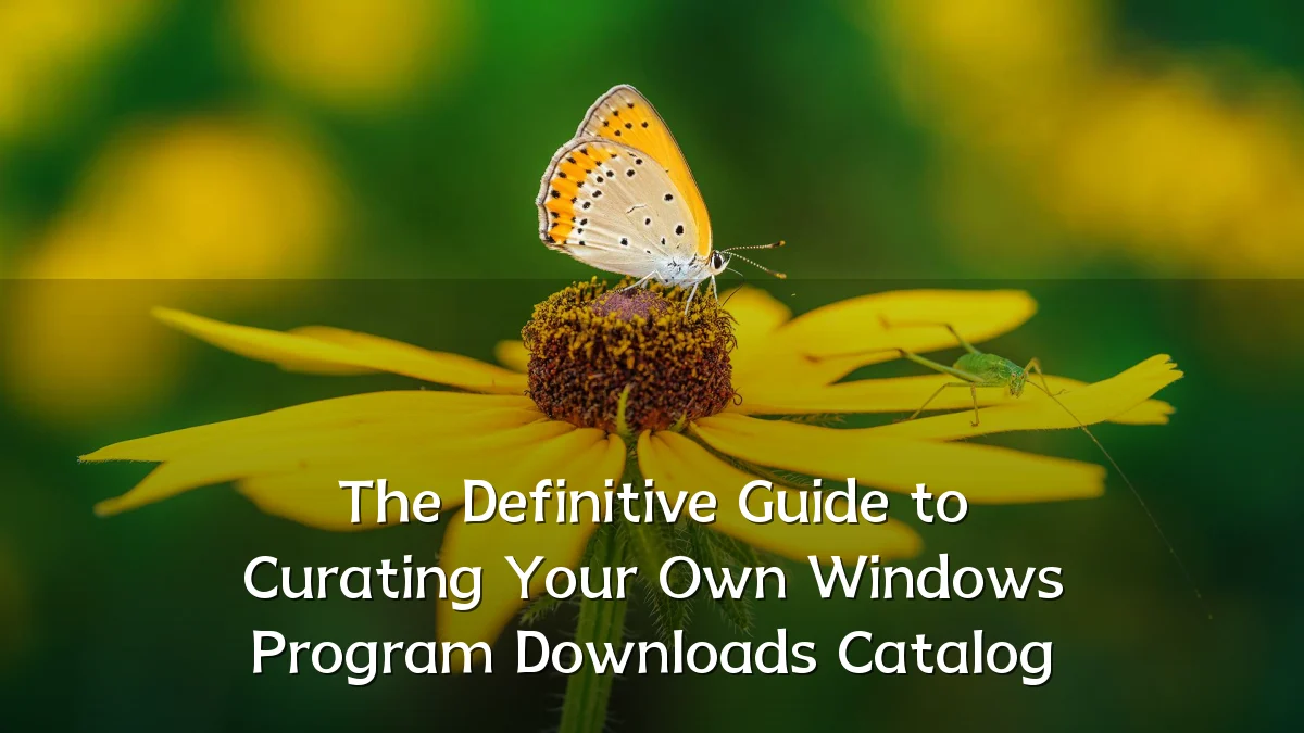 The Definitive Guide to Curating Your Own Windows Program Downloads Catalog