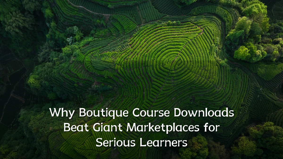 Why Boutique Course Downloads Beat Giant Marketplaces for Serious Learners
